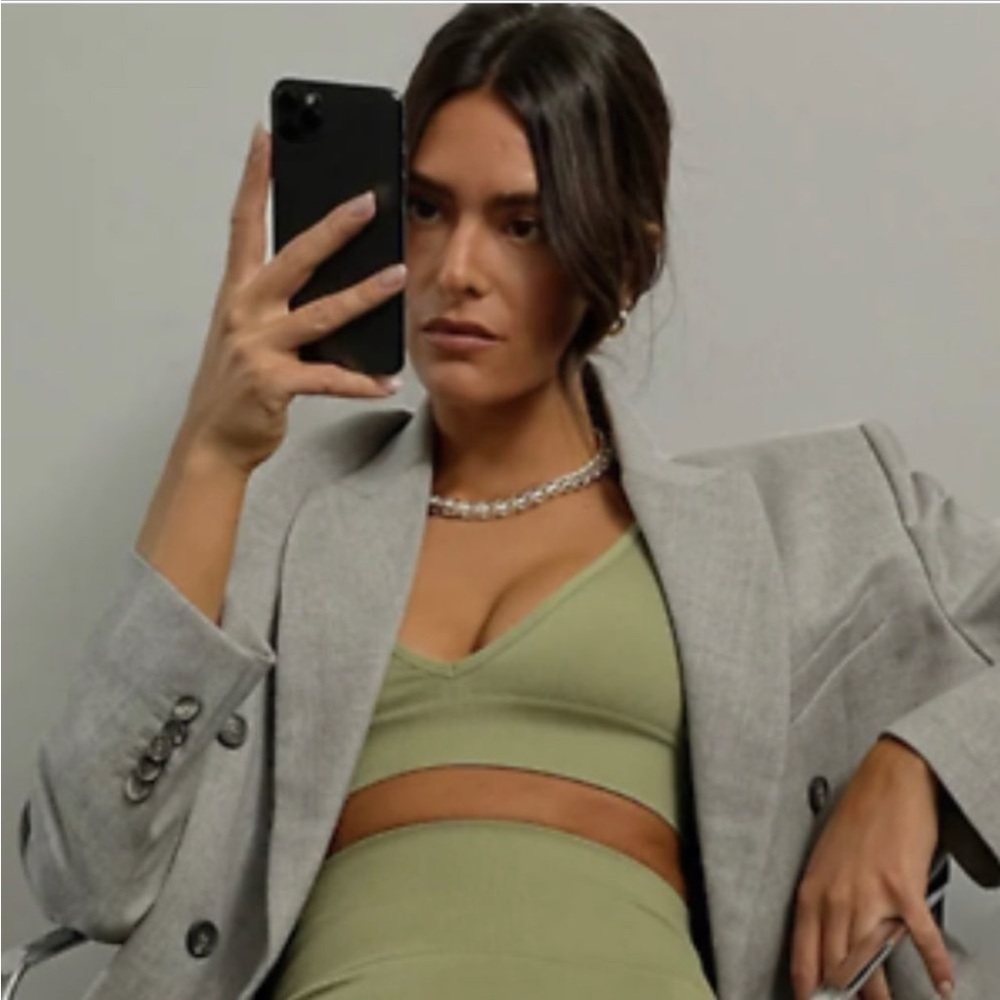WeWoreWhat V-Neck Bra Top